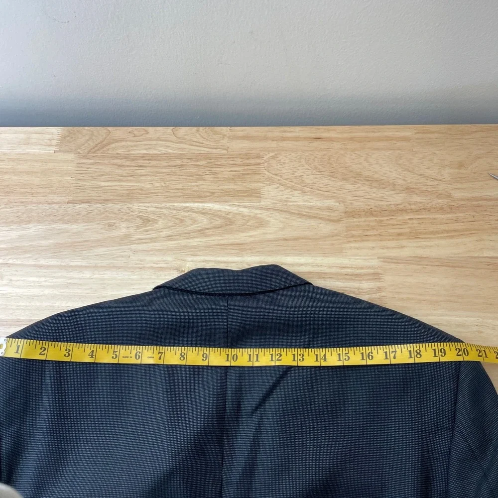 Canali Mens Gray 100% Wool 2 Button Blazer Sport Coat Italy EU 56R, US‎ 46R